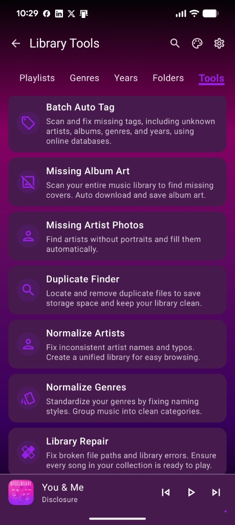 ShuffleIt Library Tools on Android