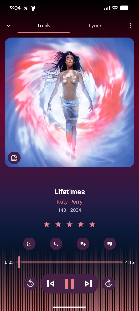 ShuffleIt now playing on Android