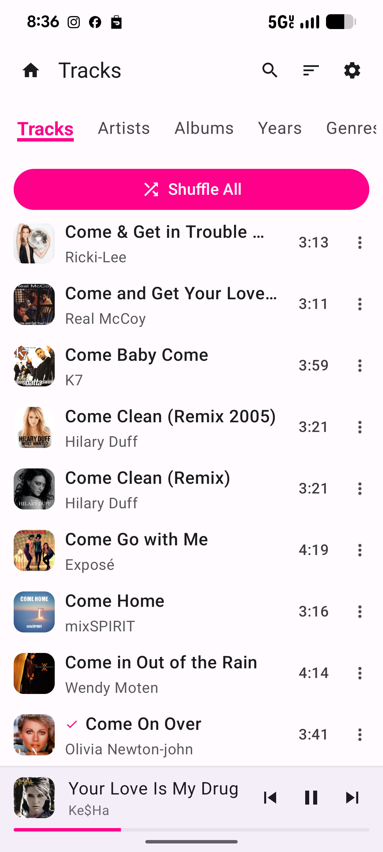 ShuffleIt app screenshot