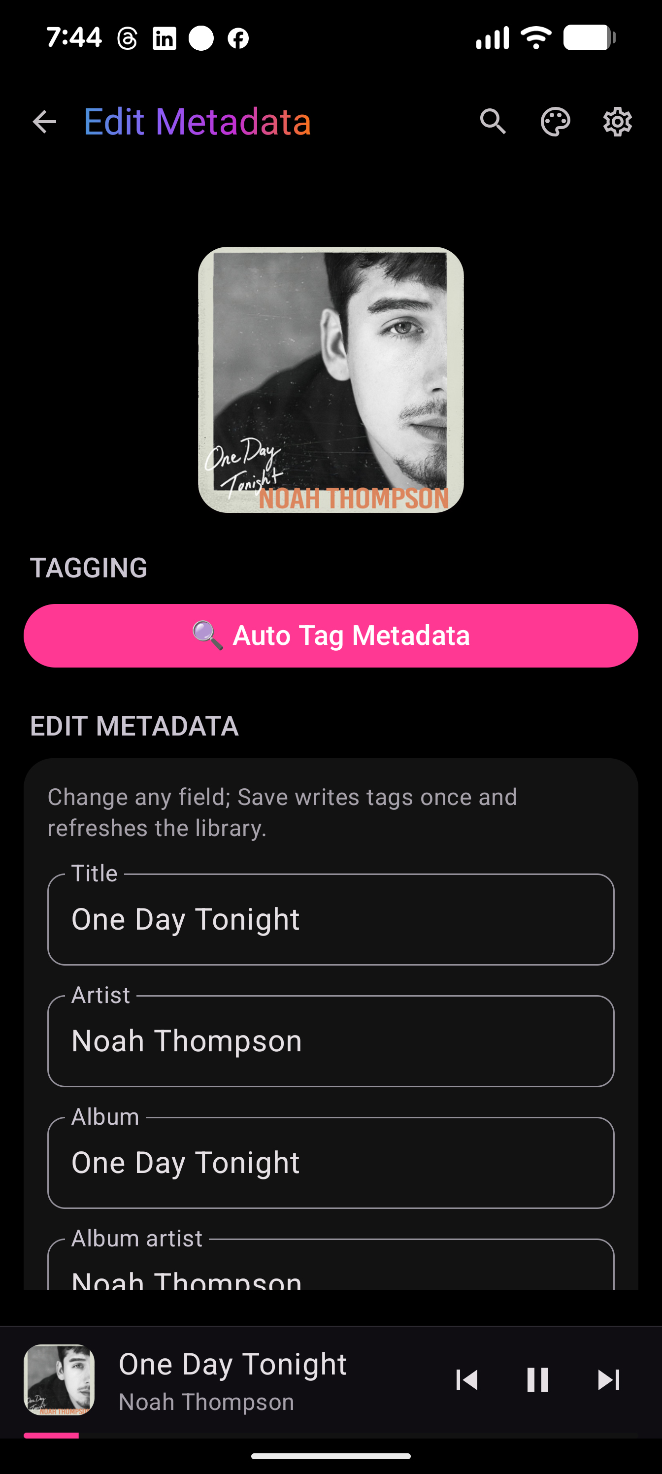 ShuffleIt edit metadata tool